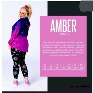 NWT Lularoe 3xl Red Velvet Amber Hoodie